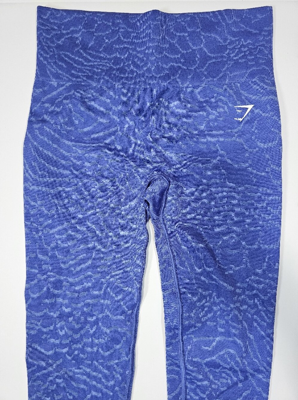 Gymshark Seamless Scrunch Butt Leggings Blue Animal Print XS/S